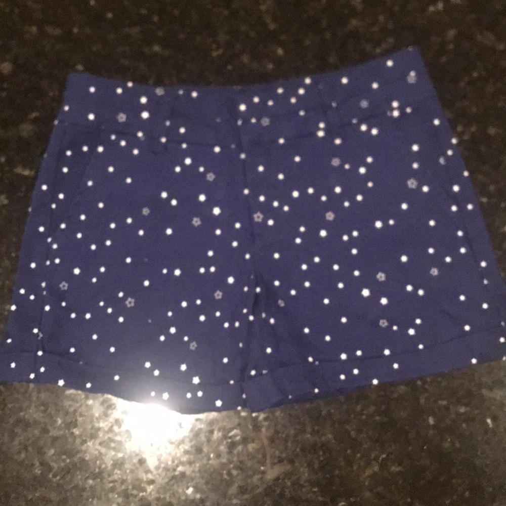 Blue woman xs star shorts